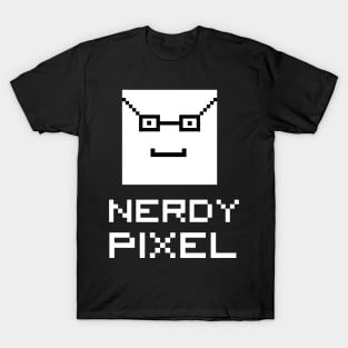 nerdy pixel face T-Shirt